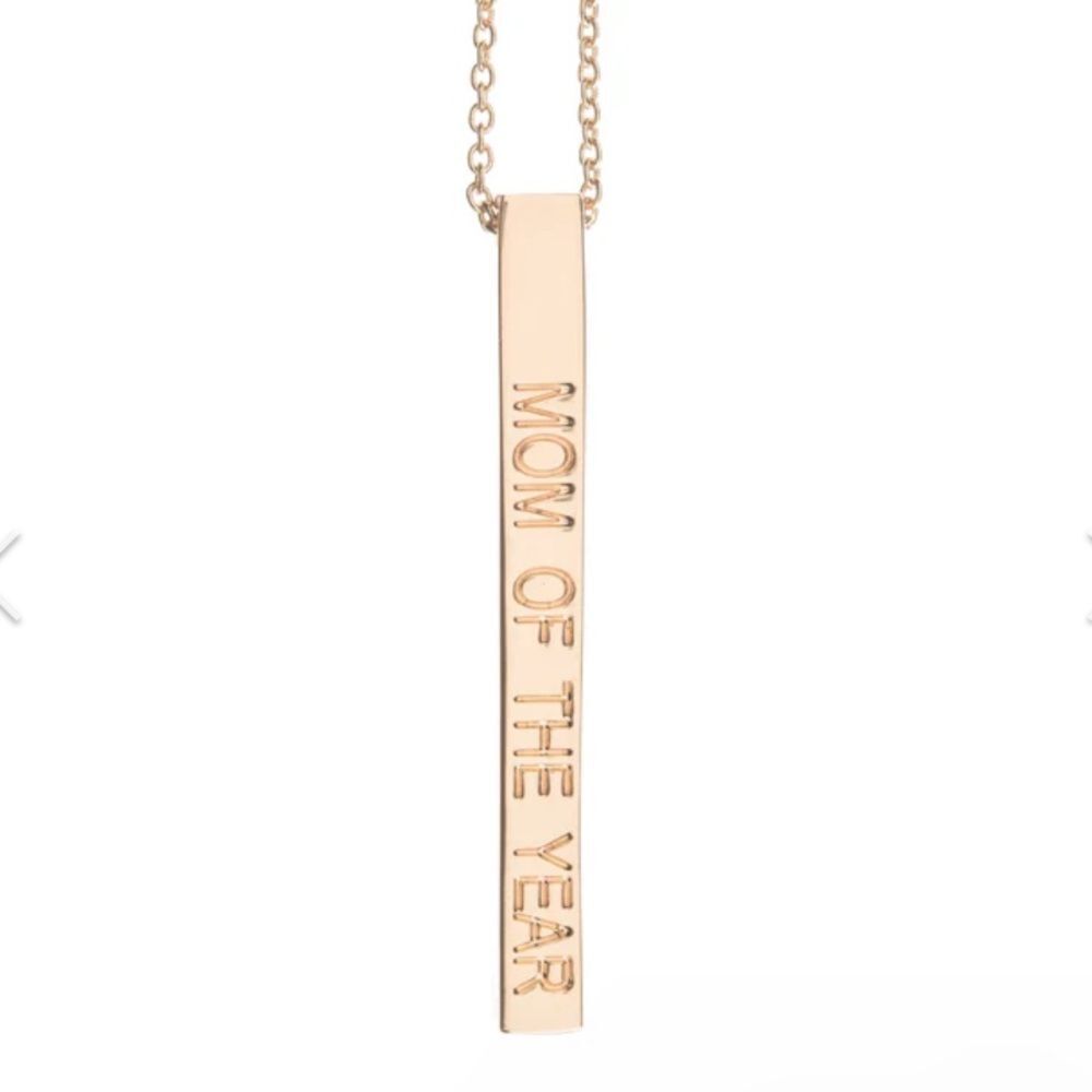 MOM OF THE YEAR NECKLACE by Tate & Zoey